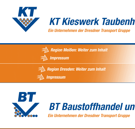 KT Kieswerk Taubenheim GmbH / BT Baustoffhandel und Recycling GmbH - Ihre regionalen Betonlieferanten in den Regionen Dresden und Meißen, auch für Selbstabholer
